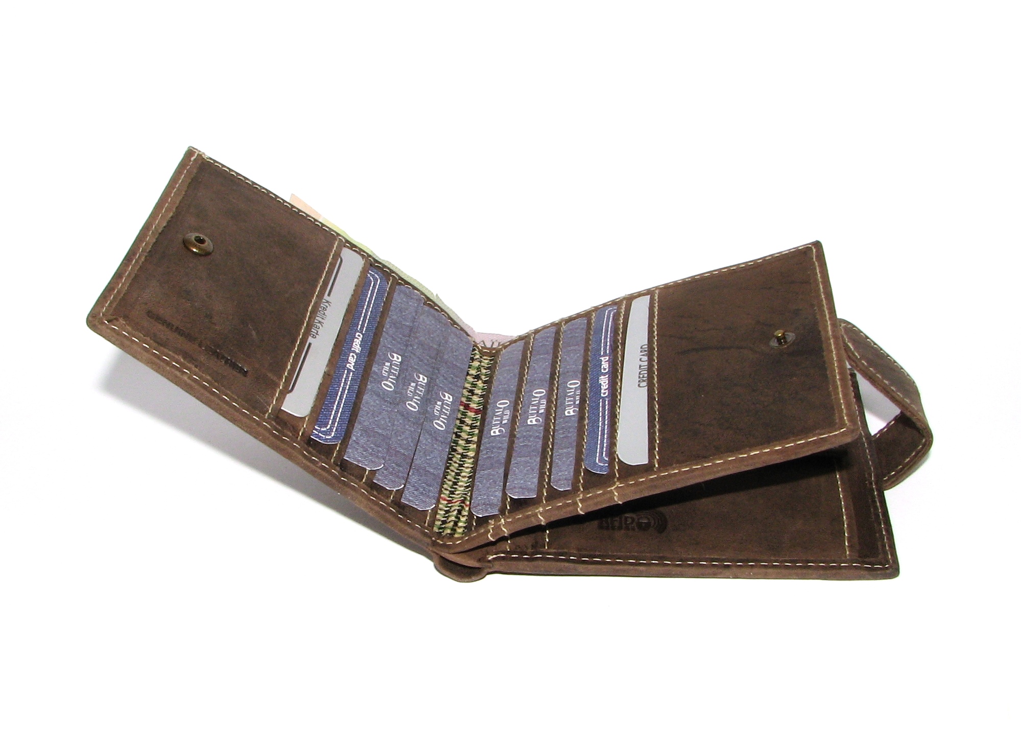 Кошелек мужской Buffalo Wild RM-01L-HBW BROWN Кошелек мужской Buffalo Wild RM-01L-HBW BROWN